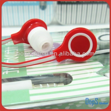 High quality fashion earphone high low studio earphone with mic