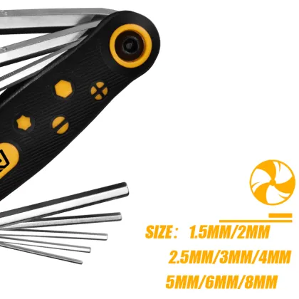 Factory Sale 8pcs T Handle Allen Key Set Hex Key Kit #40 Chromium Handle