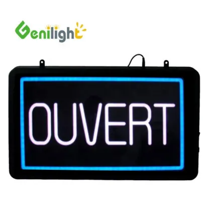 OUVERT Illuminated Acrylic Sign: Advertising Display LED Letter Noen Sign