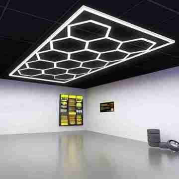 Lampu Led Honeycomb untuk bilik pameran dan garaj