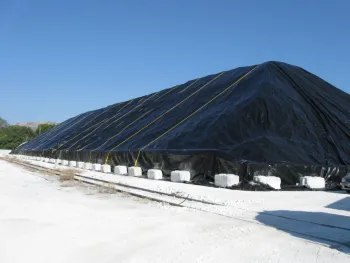 Fabric Cover for Salt Storage