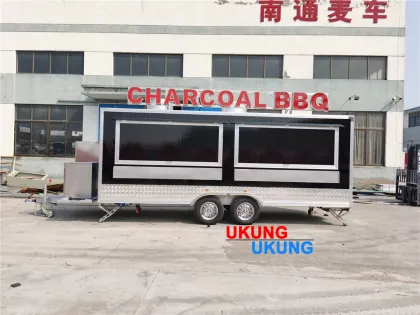 UKUNG Chinese Fast Food Truck with Solar Panels