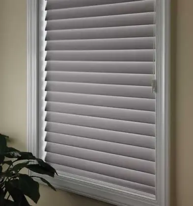 Grey Fabric Shangri-La Blinds