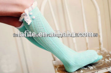 wholesale girl tube socks oem service designs girls lace socks