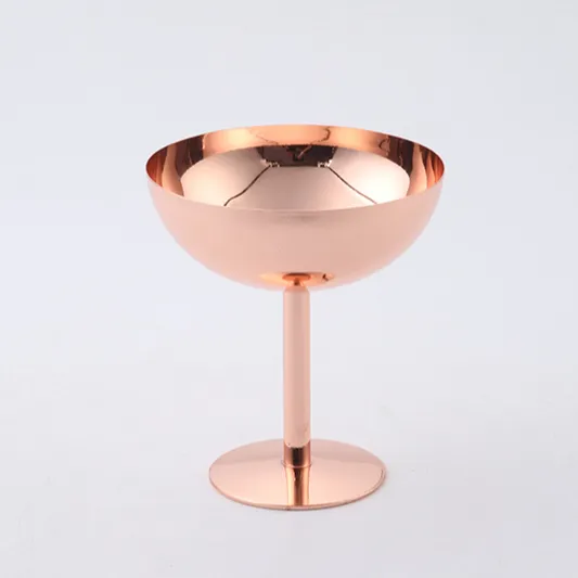 Stainless Steel Plated Gold Champagne Cocktail Cup