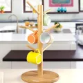 Portabicchieri in bambù per l'organizzazione della cucina