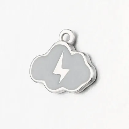 Cloud and frashing lighting design silver charm wholesale from Renfook