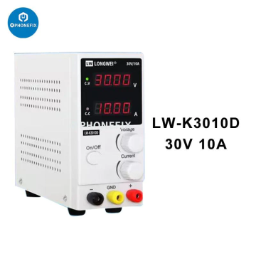 LW-K3010D DC Power Supply 30V 10A 4 Digital LED Display Adjustable Regulated Switching Power Supply Digital with Leads Power Cor