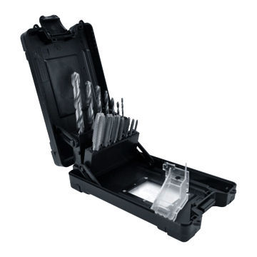 14-piece Drill and Tap Set, M3, M4, M6, M8, M10 and M12 Taps
