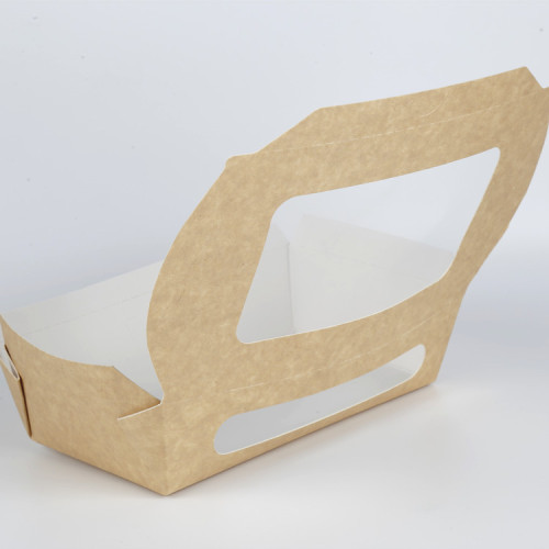 Kraft Food Packaging Paper Box With Window