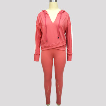 Set di outfit da donna rosa yoga