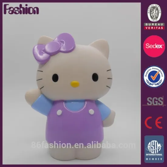 OEM toy cartoon 3D plastic figures toy, pvc figurine, Hello Kitty mini figures