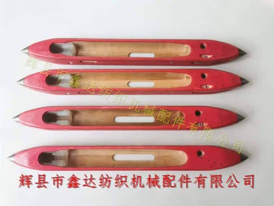 24# And 25# Wooden Shuttle With Red Steel Paper For Silk Loom Textile Accessories