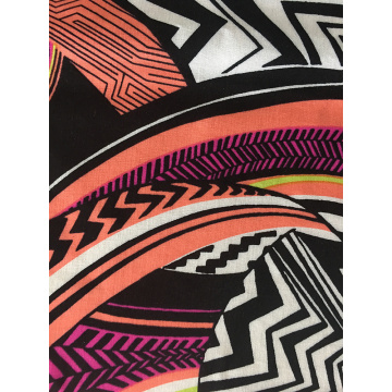 Geometric Joint Rayon Poplin 45S Light Printing Fabric