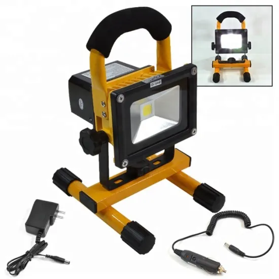 Global Import 10W Rechargeable LED Flood Light - Portable Outdoor Camping Lighting