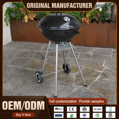 Garden Outdoor Kettle Barbecue Barbeque Grill Portable Kettle Charcoal Bbq Grill With Wheel