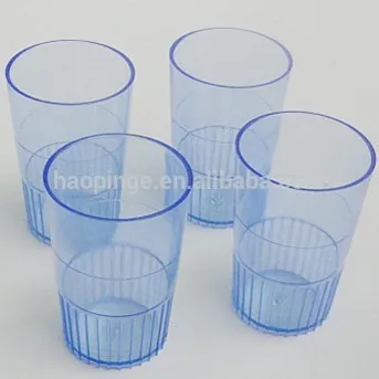 1.5oz food safe plastic stemless wine glass /clear plastic boxes for wine glass ps