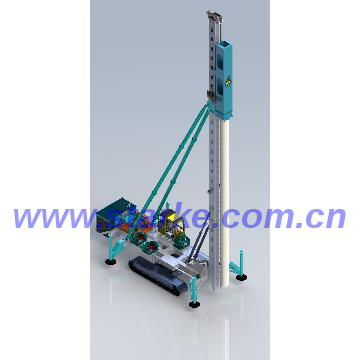 Crawler pile driving rig