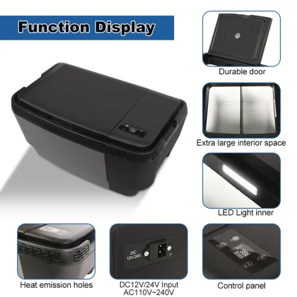 12V Tesla Accessory: 35L Car Fridge for Tesla DC Refrigerator