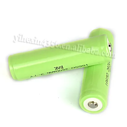 High Quality BAK Brand 3.7v 2600mAh Rechargeable Lithium 18650 Battery With Protect Board