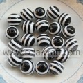 Lovely Charm Black Stripe 8MM 500Pcs Shamballa Αφρικανική Γάμος Διακοσμητικές Κουρτίνες Ρητίνη Χονδρική Swarovski Nigeria Crystal Bea