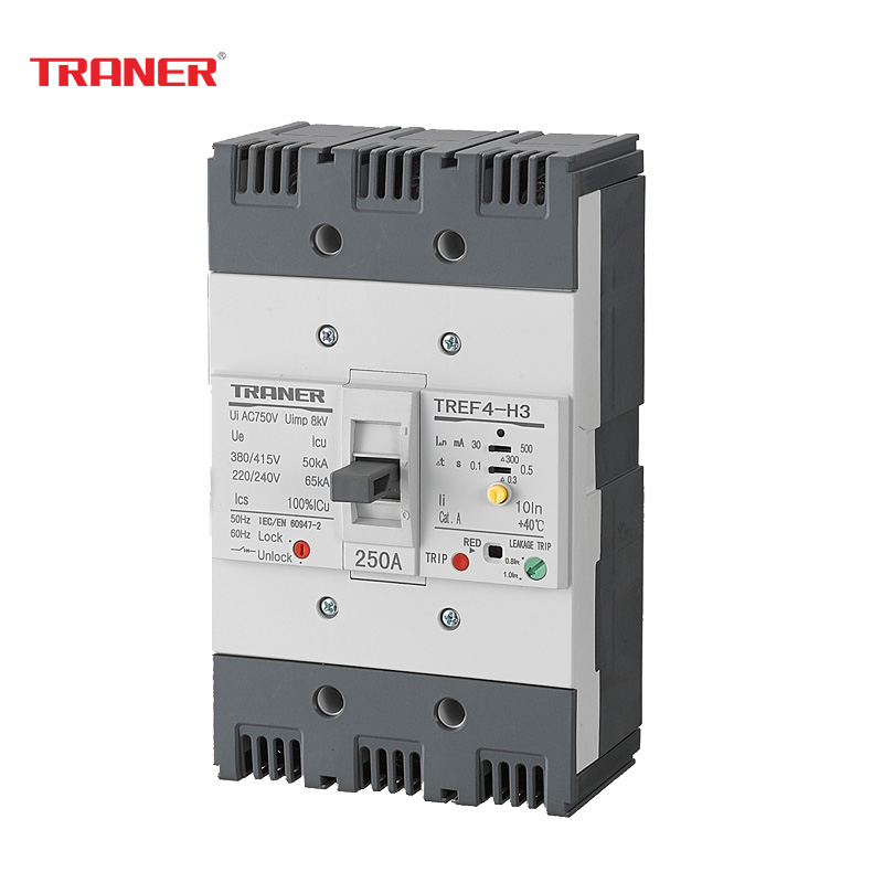 TREF4-250 3P/250A 30MA ~ 500MA الأرض قاطع دائرة التسرب ELCB