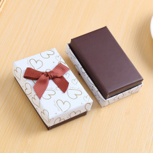 Custom Small Jewelry Gift Paper Box with Ribbon