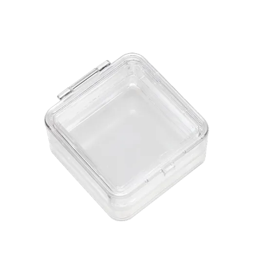 3 inch Clear Plastic Membrane Jewellery Packaging Boxes