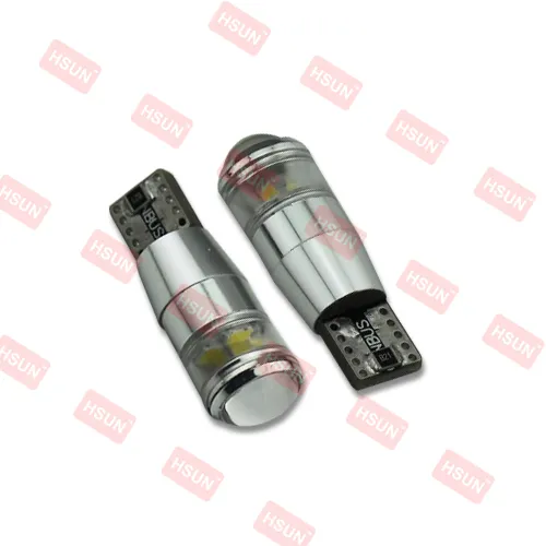 High Quality 12v Led Car Bulb T10 12v led bulb canbus error free 4W chips +5W LED Reflector Design12v led car bulb t10