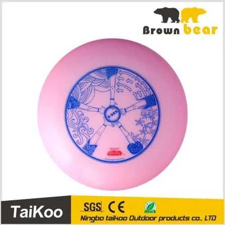 175g pink ufo professional cheap plastic frisbee