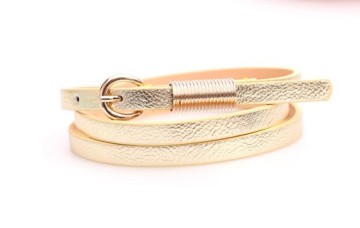 Skinny fashion woman PU belt