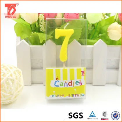 China good quality toothpick orange number candles