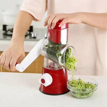 3-in-1 Manual Rotary Grater, Shredder, and Slicer - Kitchen Vegetable Tool