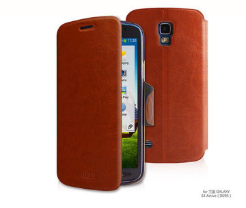 Brown Black Cellphone Protective Case Business Style For Samsung Galaxy S4 I9294