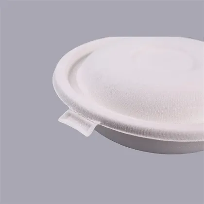 Biodegradable disposable paper bowl food bowl with lid