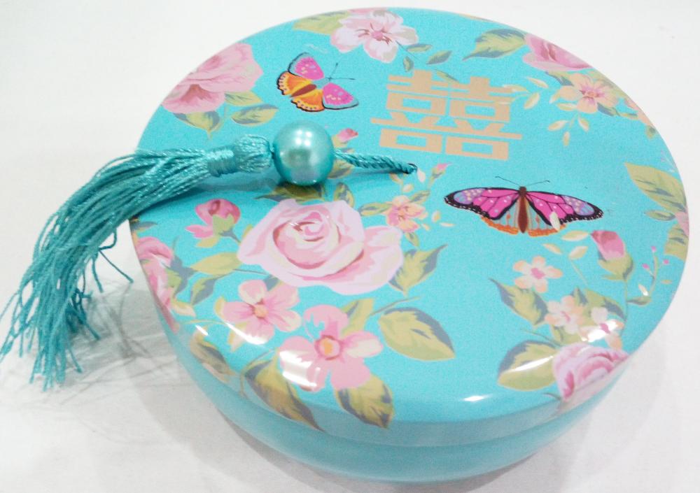 Blaue Farbe Candy Tin Box