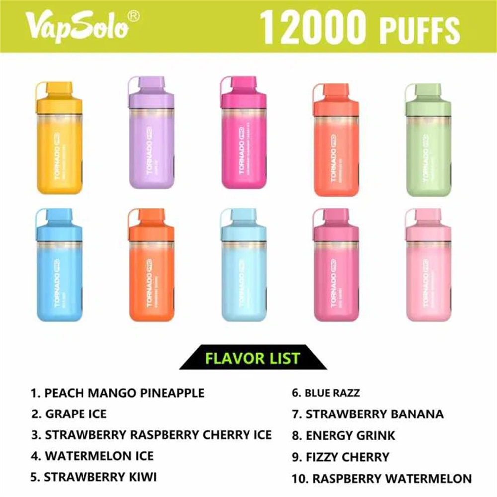 Vapsolo 12000 Puffs flavors Vapsolo 12000 Puffs flavors