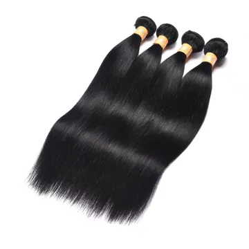 XCCOCO Mink Brazilian Hair Bundles, 1# Jet Black Raw Unprocessed Wholesale Virgin Brazilian Hair