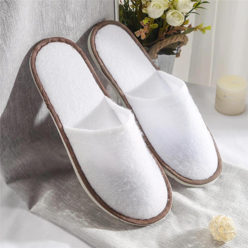 Custom Logo Disposable Hotel Slippers