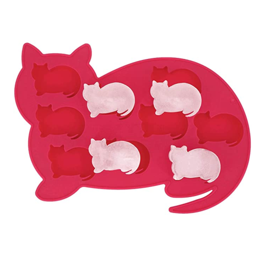 Gato alimentar de gato em forma de silicone cubo de gelo bandejas