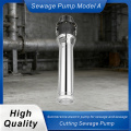 Bomba de corte avanzada de acero inoxidable para sistemas de alcantarillado