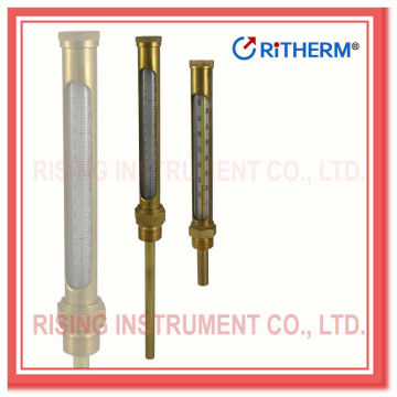 Metal bushing glass thermometer (2105)
