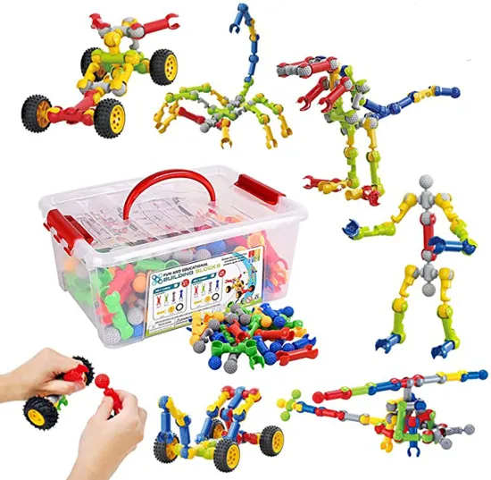 Top Selling STEM Building Blocks Toy Set for Toddlers and Kids: 170 Piece Educational Engineering Model