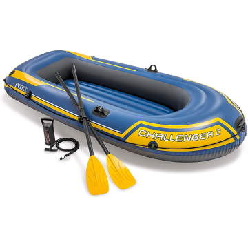 Intex Challenger 2 Kayak: Perahu dayung 2 -orang tiup dengan dayung dan handpump - pengiriman pintu ke pintu