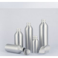 Botella de aluminio botella cosmética con tornillo de tapa de aluminio