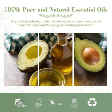 Óleo essencial puro 100% orgânico para cuidados com a pele e cabelo de abacate óleo corporal