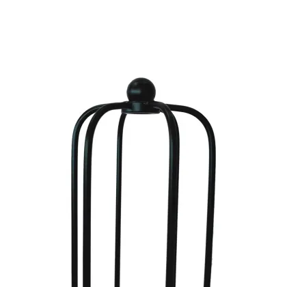 Black Iron Flute Lampshade - Indoor Lighting Cover