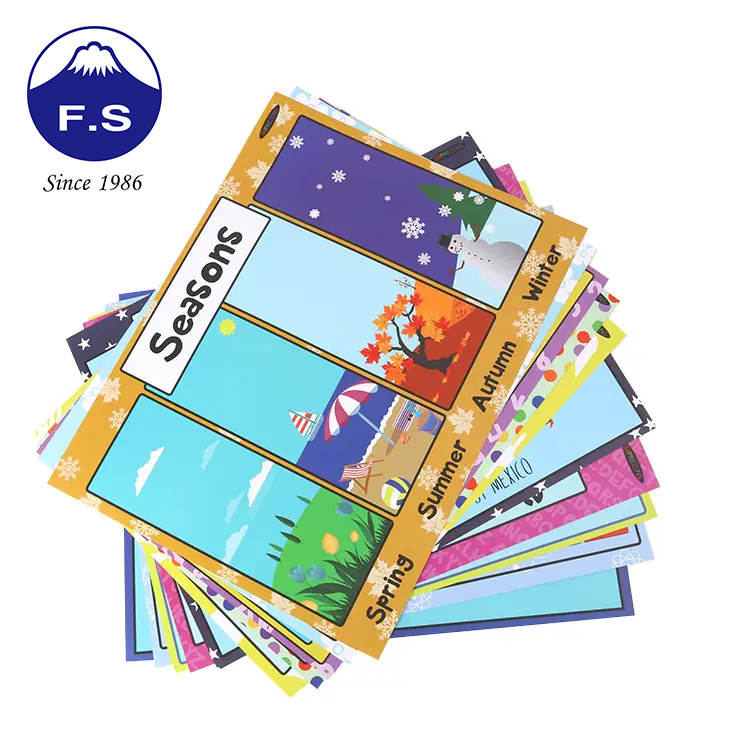 A2 Educational Kids Personalized Laminated Thick Art Paper