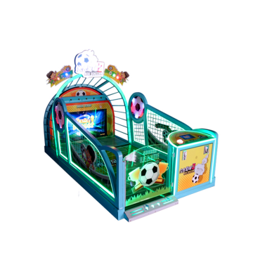 Win Prizes with Fun Football Shooting Games at the Carnival Amusement Park