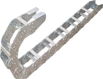 Enclosed Steel Cable Track Chain - Welded Structure Bridge Type Steel Cable Carrier